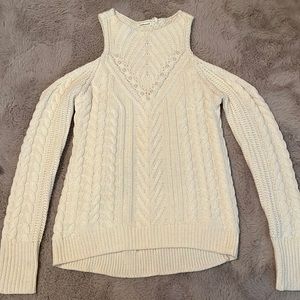 White Pearl Embossed sweater